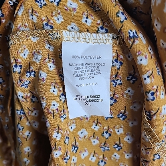 NEW Hailey & Co Women's Make Me Feel Good Floral Maxi Skirt Cream/Yellow Sz XL - Picture 7 of 9